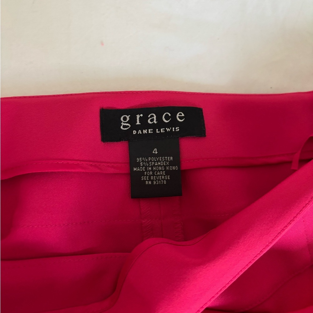 Bright Pink Pencil Skirt - Grace by Dane Lewis - Picture 2 of 4